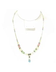 Ab Pearl Swarovski Crystal Bridal Party Choker Necklace by SK Gift Shop