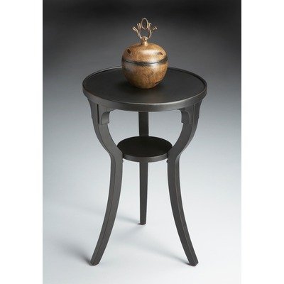 Black Licorice Round Accent Table