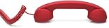 Native Union POP Phone Handset (3,5 mm Klinkenstecker) rot