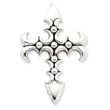 Sterling Silver Gothic Cross Pendant