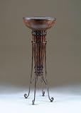 Antique Shoppe Silver Dusk Antique Lemon Pedestal Accent Table By Powell Furniture