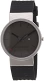 Jacob Jensen - Clear Series 411 - Montre Homme - Quartz - Analogique - Date - Bracelet Caoutchouc Gris