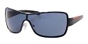 PRADA SPS 55GS 5AV1V1 GUNMETAL BLUE SUNGLASSES