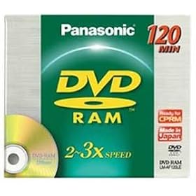 Panasonic 3x speed, 4.7GB, 10 pack DVD-RAM Disc