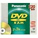 Panasonic 3x speed, 4.7GB, 10 pack DVD-RAM Disc