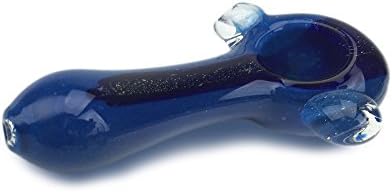 Desire Smoking Hand Spoon Glass Pipe 4 Inch (Dark Blue)