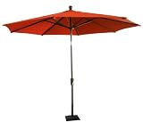 Oversized Deluxe Market Umbrella with Tilt Function - Terracotta