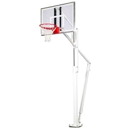 Schutt Sports Slam Series Ultra Bronze Height-Adjustable In-Ground Basketball System with 48 Inch Clear Acrylic Backboard
