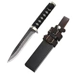 Shinobi, 4.93 in. 15 Layer Damascus, Oak & Shark Skin, Wood