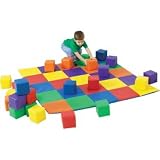 Playing Mat with Matching Blocks-Color Pastel