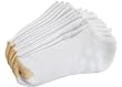 Gold Toe 6 pack Cushion Liner Socks WHITE 9.5 - 11