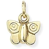 9ct Butterfly Charm. Beautiful presentation gift box and anonymous outer packaging. Money back if not 100% delighted