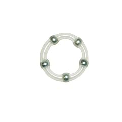 Orion 514527 Robotic Cock Ring,  Transparenter Gummi-Penisring mit Metallkugeln. � 3 cm dehnbar.
