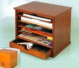 Five Shelf Desktop Organizer- Oak