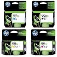 Hewlett Packard - HP 950-951 XL Four Pack- Black & Color Inkjet Ink Set