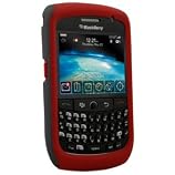 3-Layer Cell Phone Covers BlackBerry 8900 - Red