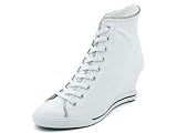 converse(コンバース) ALL STAR WEDGE II LINE-ZIP HI(オールスター ウェッジ 2 ラインジップ HI) 209697 ホワイト