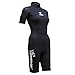 Seavenger 3mm tropical shorty for watersport/diving/snorkeling- All Black Wetsuits Size 5XL