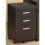 Bicknell Mobile File Cabinet in Dark Cappuccino