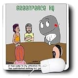 Londons Times Funny Animals Cartoons - Problems at Greenpeace - Whale - Mouse Pads