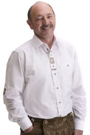 Trachtenhemd, für Herren, weiss, aus hochwertiger 