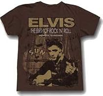 ELVIS PRESLEY - Sun Record Company - The Birth Of Rock - Chocolate T-shirt