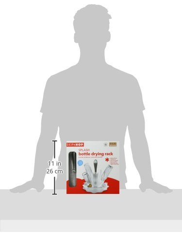 Imagen 4 de Skip Hop Splash - Escurridor para biberones, color blanco y gris