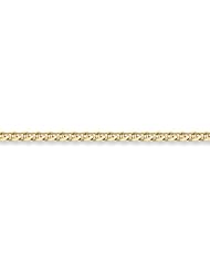 14K Gold 6mm Mariner Link Bracelet