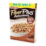 Kellogg's Fiber Plus Antioxidant Cinnamon Oat Crunch Cereal, 11.5 oz. (Pack of 4)
