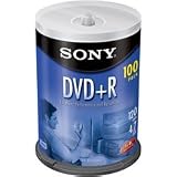 Sony DVD+R Recordable Storage Spindle (4.7GB) 100 Disc