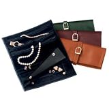 Royce Leather Jewelry Roll, Carnation Pink