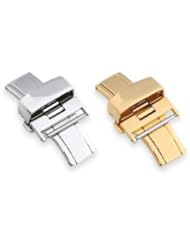 Butterfly Deployment Clasp - (Gold Plated) - 18MM