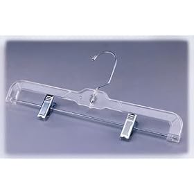 <b>Clothes Hanger - Crystal Skirt and Slack Hangers - (Clear)</b>