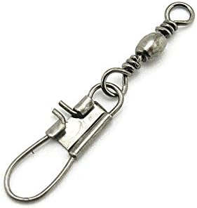 5x Test 10kg Cross Lock Swivel Fishing Tackle Fly Rings Coast Lock Snap Solid Ring Rolling Coastlock Sea Hooks Lures Ball Bearing FY005-14