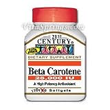 Beta Carotene 25,000 IU 110 Softgels, 21st Century