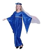 Child Juliette Costume (Purple, not Blue as shown) - Fun fur Shakespeare or Renaissance Costume (Shown in sapphire-discontinued)