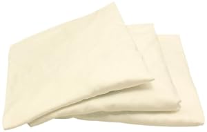 Naturepedic 3 Pack Organic Cotton Crib Fitted Sheet, White