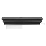 Healthy Shelf Plus Wooden Paper Towel and Wet Wipe Dispensing Shelf - Black by Healthy Shelf, Inc.