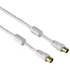 Hama Antennen-Kabel Koax-Stecker - Koax-Kupplung, 3 m, 120 dB, Wei�