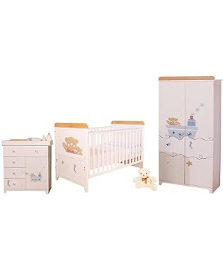 sailor roomset - cot bed, wardrobe and chest