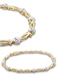14kt Two-Tone Gold And Diamond Bracelet