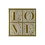 Love Cubed Embossed Sticker Seals
