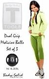 Body Solid Dual Grip Medicine Ball (14, 18, 20 lb. Balls) BSTDMB Set 14-20