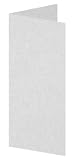 Invitation Folder - 4 x 9 1/4 - Metallic Silver Ore (50 Pack)