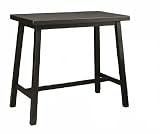 Carolina Cottage Antique Black Finish Asian Bar Table