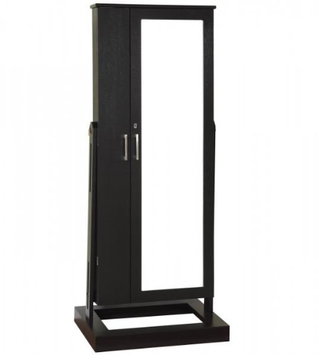 Contemporary Black Cheval Jewelry Wardrobe (Black) (60.25