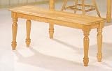 Brand New Solid Wood Natural Finish Bench for Dining