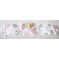 Tuc Tuc Pink Baby Stroller Toys/Highchair Baby Rattle Toy, Moons and Stars Collection.