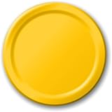 Creative Converting Touch of Color 24 Count Paper Lunch Plates, School Bus Yellow