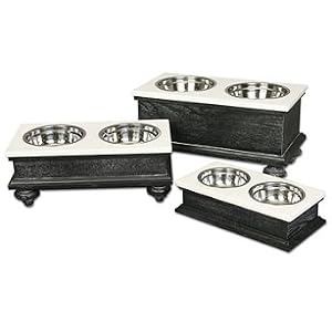 Madison Pet Dining Table - Sm: 15-1/4"L x 8-1/4"W x 3-3/4"H - Frontgate